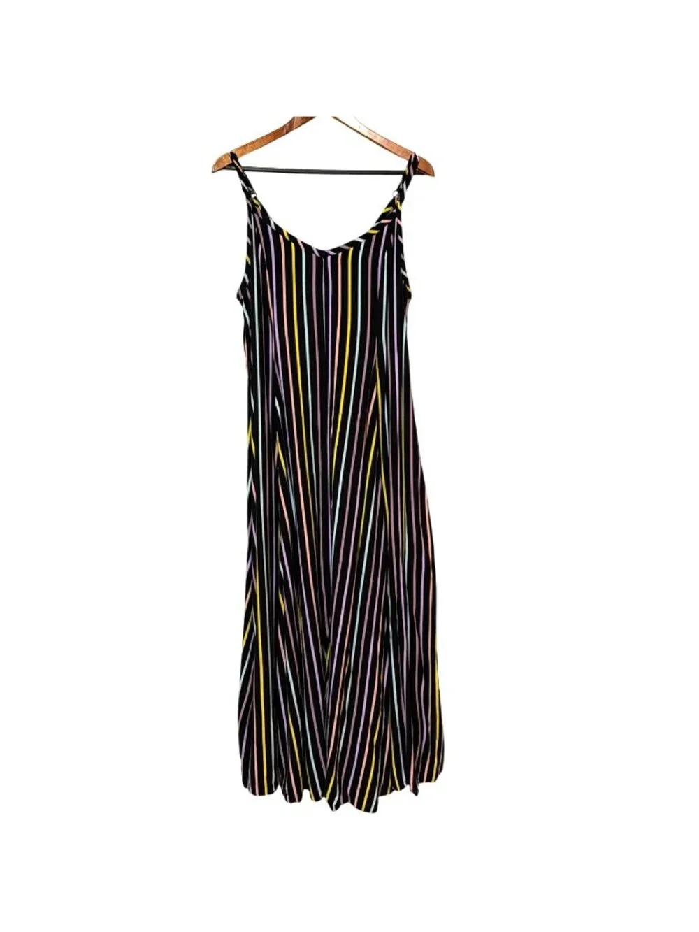 Torrid Womens Multicolor Striped Sleeveless Maxi Dress Rayon Size 1 - Picture 1 of 8